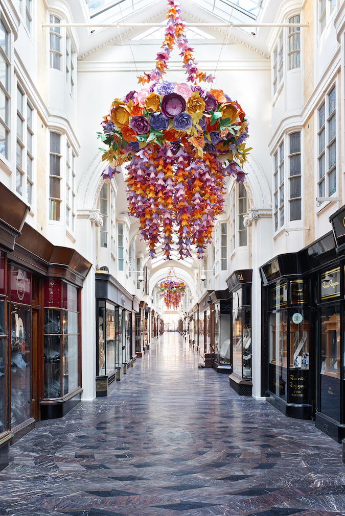 Floral Paper Chandeliers By Zoe Bradley