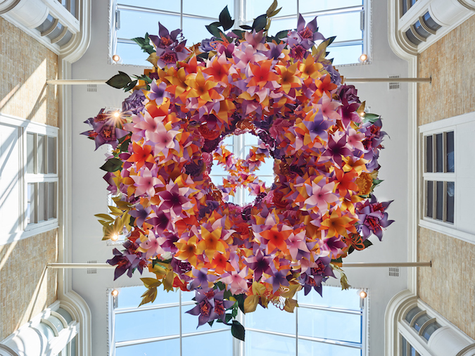 Floral Paper Chandeliers By Zoe Bradley