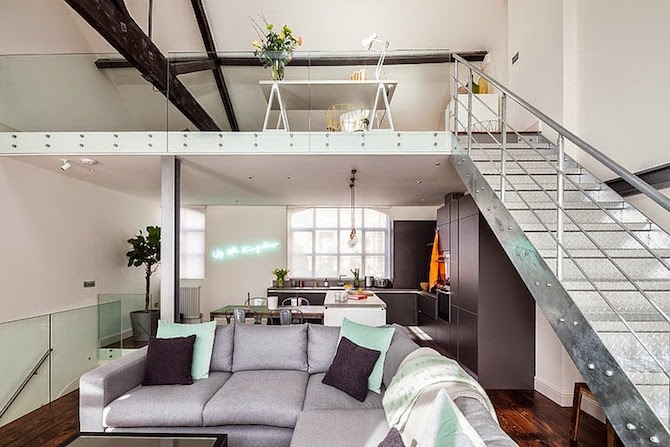 Factory in East London Turned into a Stylish Loft