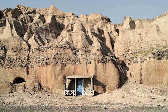 Photographer Petros Koublis describes the Santorini that he captures as the “equivalent of a dream”—which is exactly what it feels like to view his photographs—like looking through the lens of a dream.