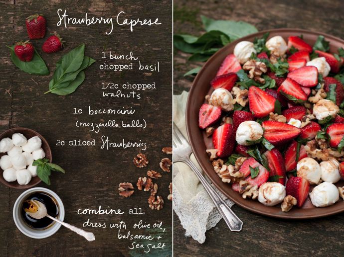 The Perfect Spring Salad: Strawberry caprese