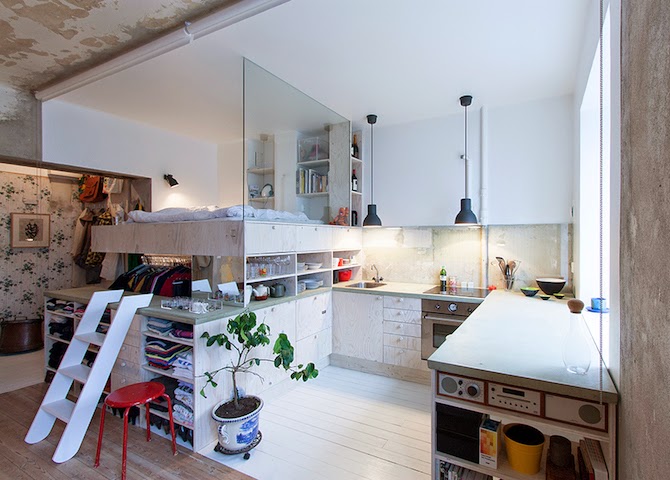 Storage Room Turned into Beautifully Organized and Functional Apartment