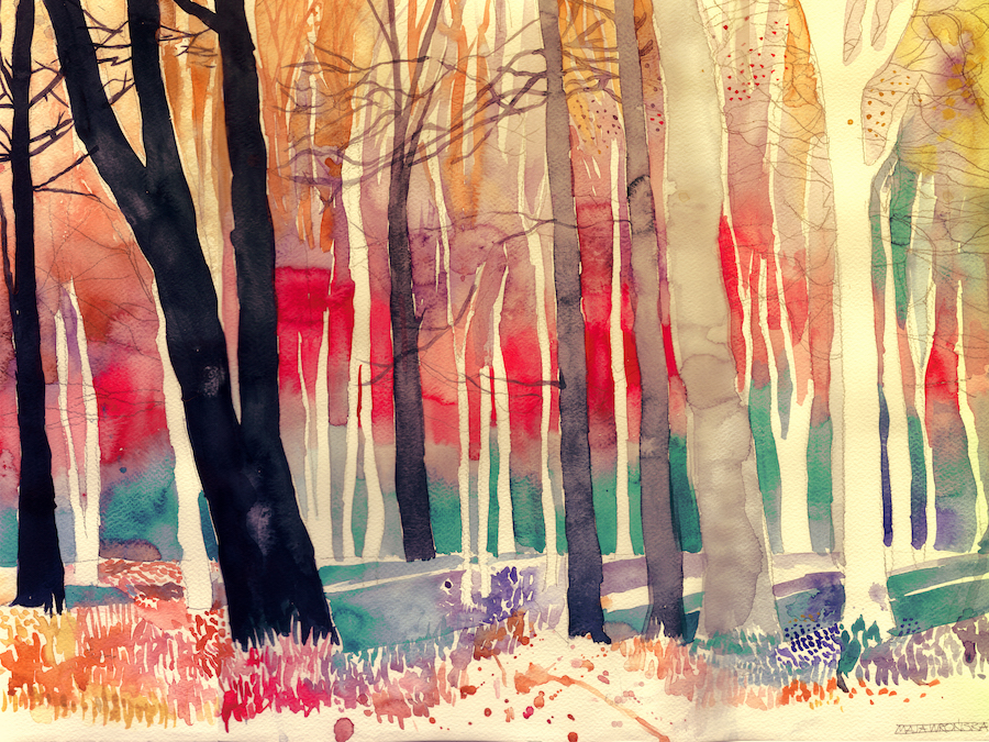 Mesmerizing Watercolor Paintings by Maja Wronska