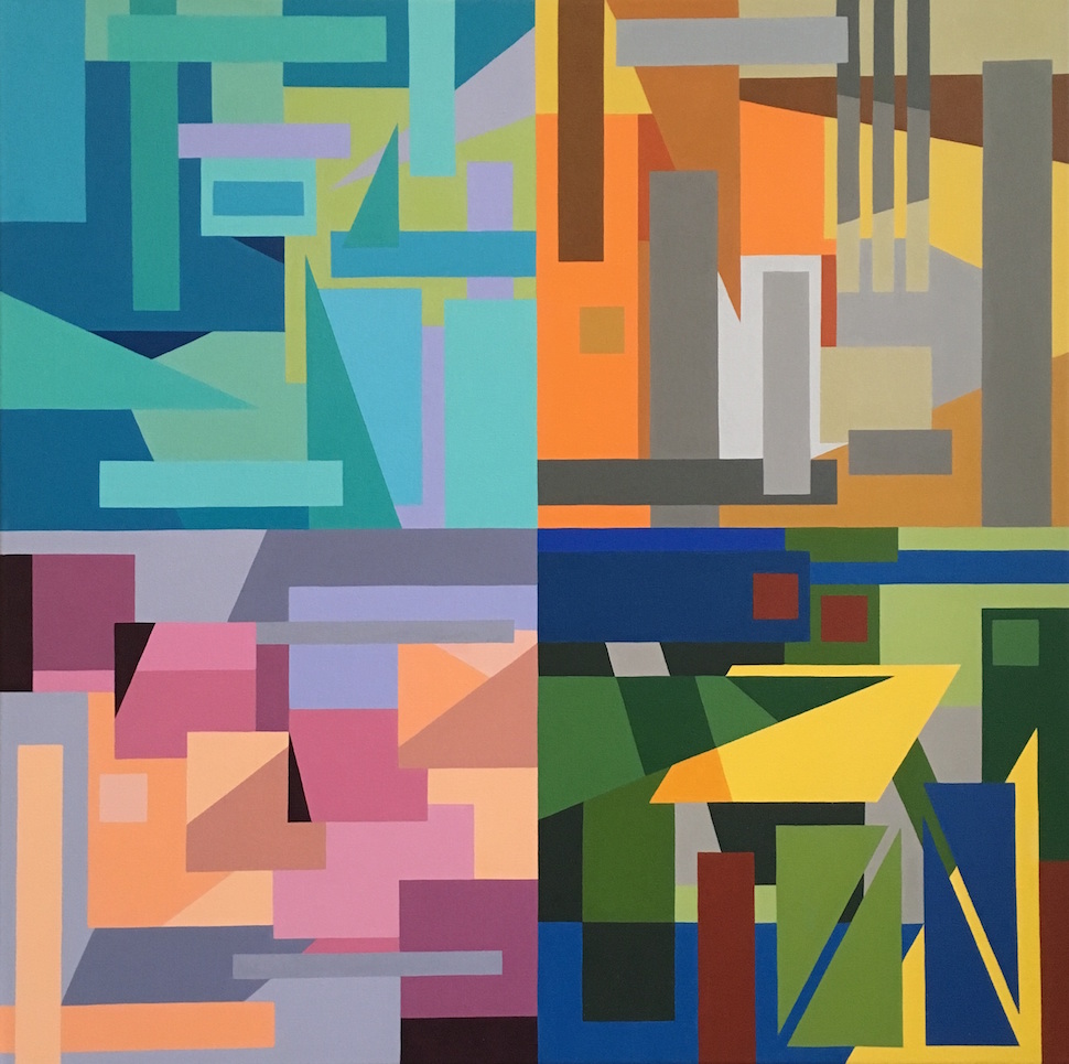 Mesmerizing Geometric Paintings by Nina Baxter