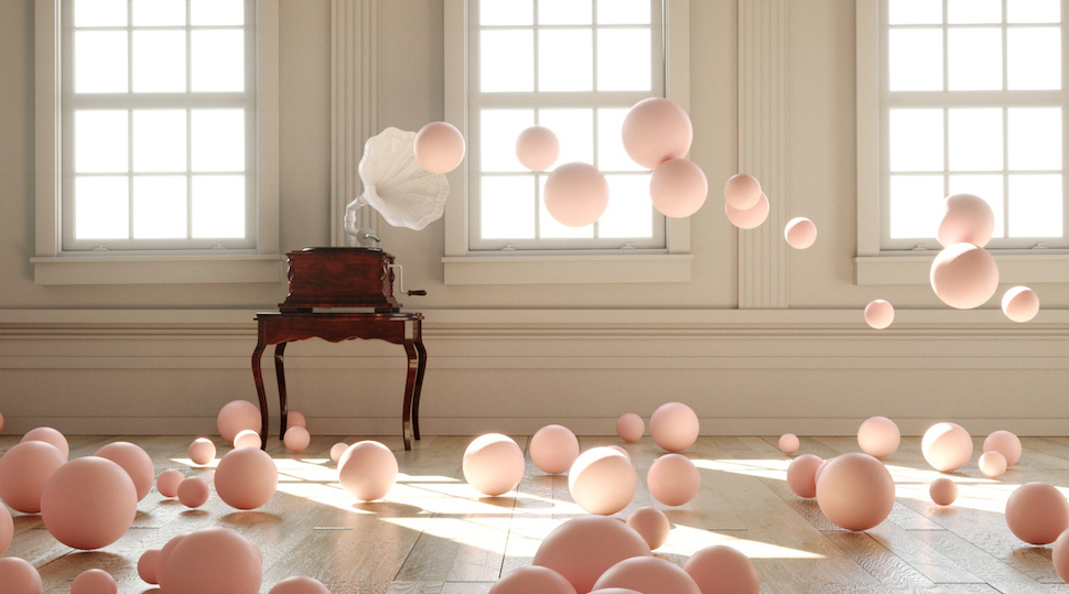 Digital Artist Federico Picci Visualizes Musical Notes As Charming Pink Bubbles