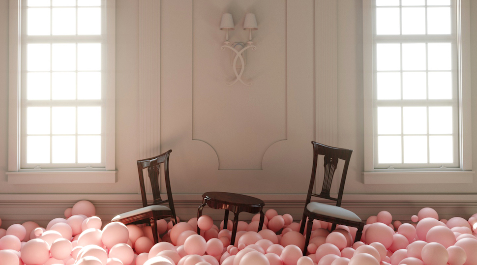 Digital Artist Federico Picci Visualizes Musical Notes As Charming Pink Bubbles