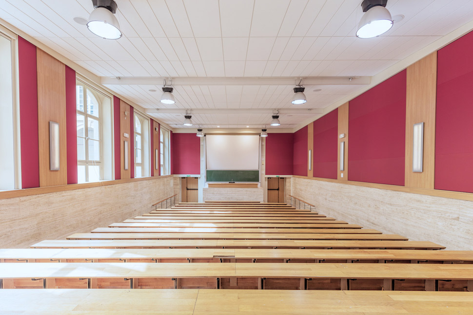 Stunning photographs of La Sorbonne in Paris, France: Paris-based photographer Ludwig Favre captures beauty of amphitheaters at the Paris-Sorbonne University.