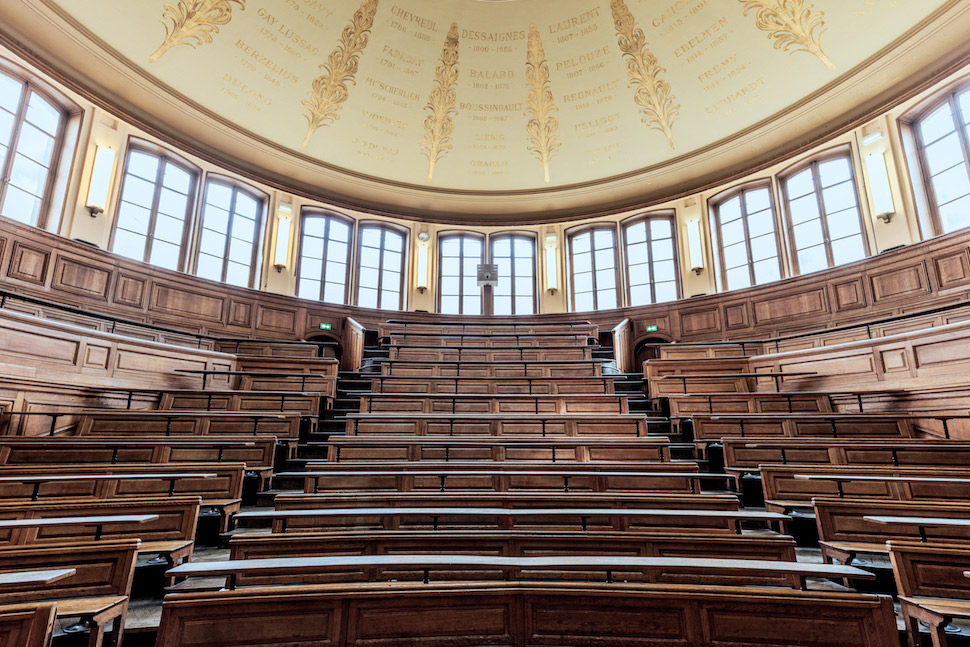 Stunning photographs of La Sorbonne in Paris, France: Paris-based photographer Ludwig Favre captures beauty of amphitheaters at the Paris-Sorbonne University.