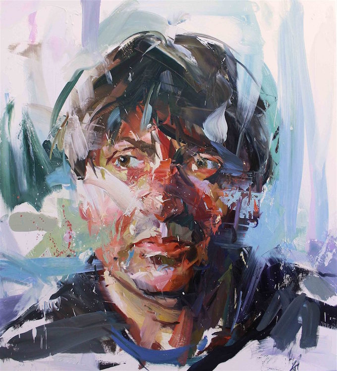 It is captivating to see how Paul Wright’s sharp, rough paint strokes come together to create such soothingly elegant depictions of people and places.