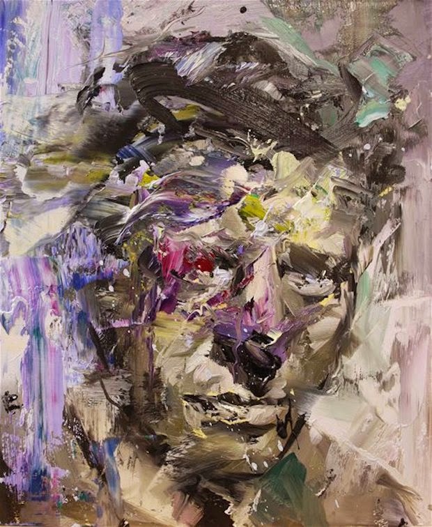 It is captivating to see how Paul Wright’s sharp, rough paint strokes come together to create such soothingly elegant depictions of people and places.